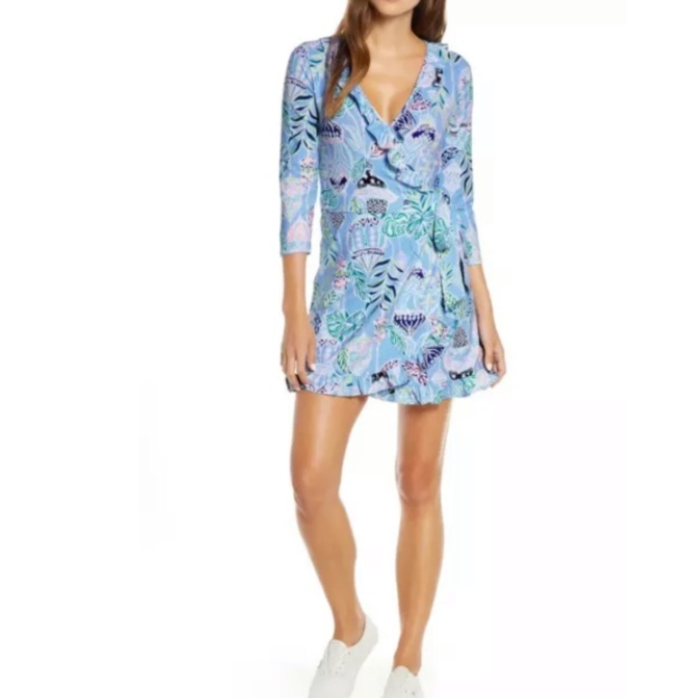 Lilly Pulitzer Jessalynne Romper Blue size medium